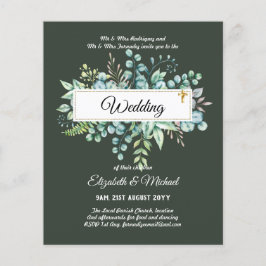BUREAU VOOR Christelijke WEDDING Greenery Flyer