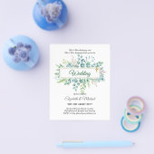 BUREAU VOOR Christelijke WEDDING Greenery Flyer (Enkel)