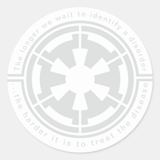 BUREAU VOOR IMPERIËLE VEILIGHEID RONDE STICKER (Voorkant)