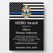 Bureau voor Logo van de afdeling politie Fotoplaat (voorkant)