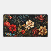 Bureaublad, Wildbloemen in het donker, gepersonali Bureaumat (Voorkant)