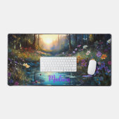 Bureaublad, Wildbloemen langs de Creek gepersonali Bureaumat (Keyboard & Muis)