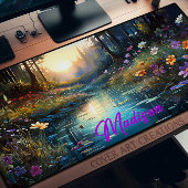 Bureaublad, Wildbloemen langs de Creek gepersonali Bureaumat