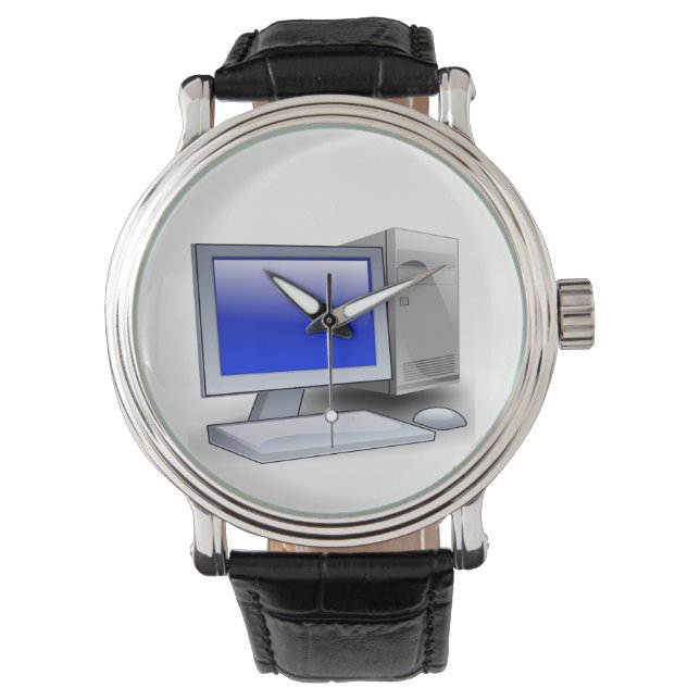 Bureaubladcomputer Horloge (Voorkant)