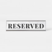 Bureaubladnaamplaat RESERVEERD voor professionals Bureau Naambordje (Voorkant)