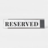 Bureaubladnaamplaat RESERVEERD voor professionals Bureau Naambordje (Voorkant)