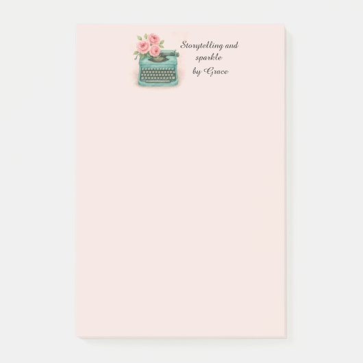 Bureaubladnotities Vintage Schrijfmachine Post-it- Post-it® Notes (Voorkant)