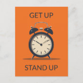 Bureauklok Briefkaart (Voorkant)