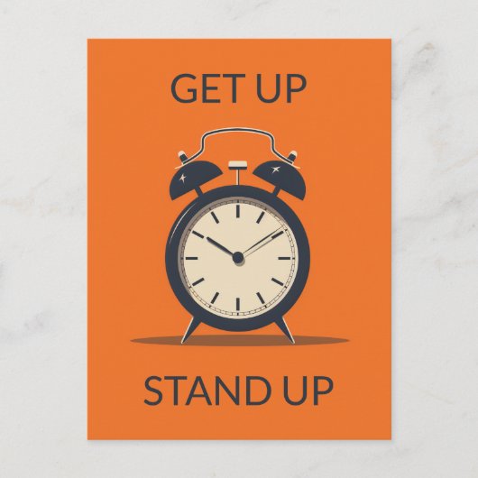 Bureauklok Briefkaart (Voorkant)