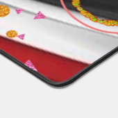 Bureaumat Abstract Rood Zwart (Hoek)