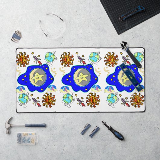 Bureaumat Aliens Space Astronauten (Werkstation)