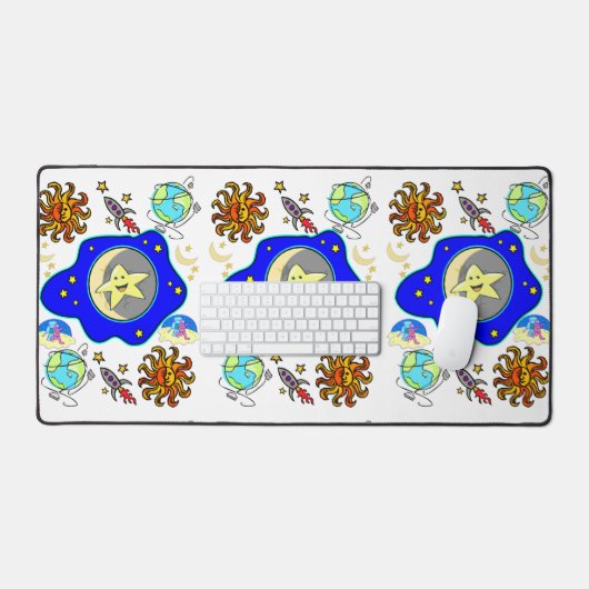 Bureaumat Aliens Space Astronauten (Keyboard & Muis)