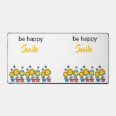 Bureaumat 'Be Happy Sunflowers' bloemendesign (Voorkant)