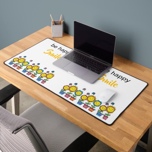 Bureaumat 'Be Happy Sunflowers' bloemendesign (Kantoor 2)
