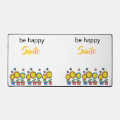 Bureaumat 'Be Happy Sunflowers' bloemendesign (Voorkant)