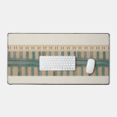Bureaumat Beige & Groene Omheining (Keyboard & Muis)