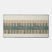 Bureaumat Beige & Groene Omheining (Voorkant)