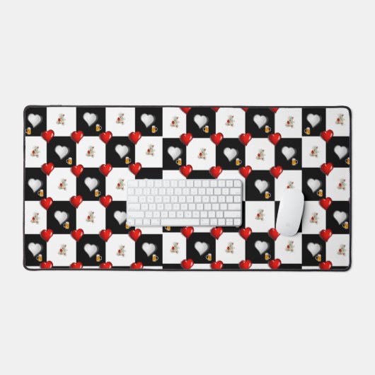 Bureaumat Bier Teddy Beren Rode Harten (Keyboard & Muis)