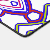 Bureaumat, een elegant veelkleurig naadloos ontwer bureaumat (Hoek)