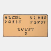 Bureaumat - Feline alfabet (Voorkant)