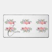 Bureaumat Floral Pink Pastel (Voorkant)