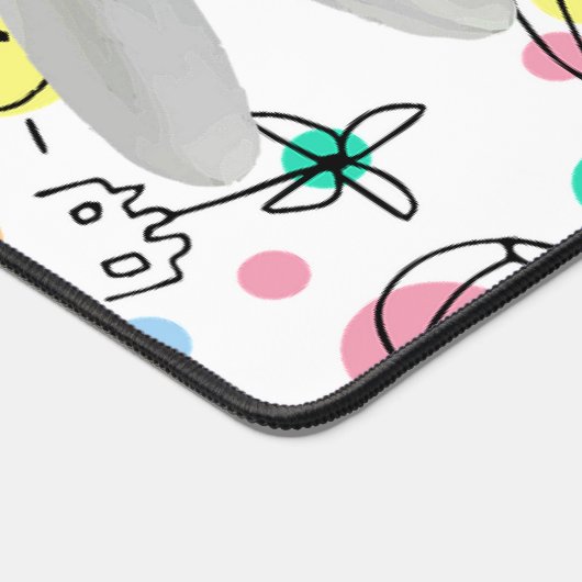 Bureaumat Floral White Daisy (Hoek)