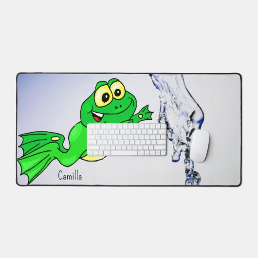 Bureaumat Frog Leaping Water Natuur (Keyboard & Muis)