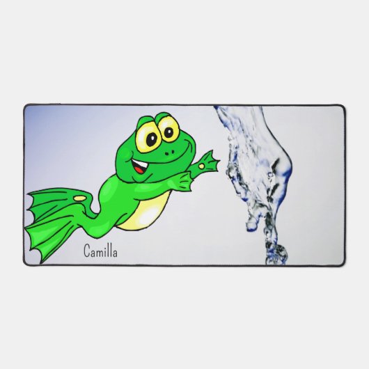Bureaumat Frog Leaping Water Natuur (Voorkant)