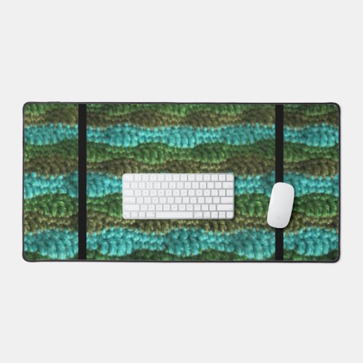 Bureaumat - Gehaakte golfpatroon (Keyboard & Muis)