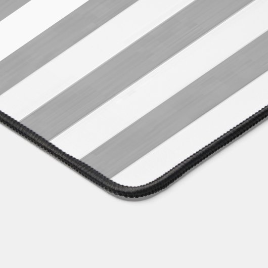 Bureaumat Grijs & Witte Streep (Hoek)