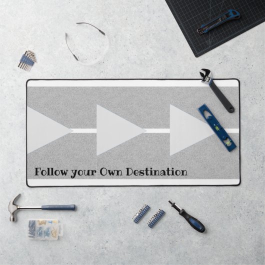 Bureaumat Grijze pijlen volgen bestemming (Werkstation)