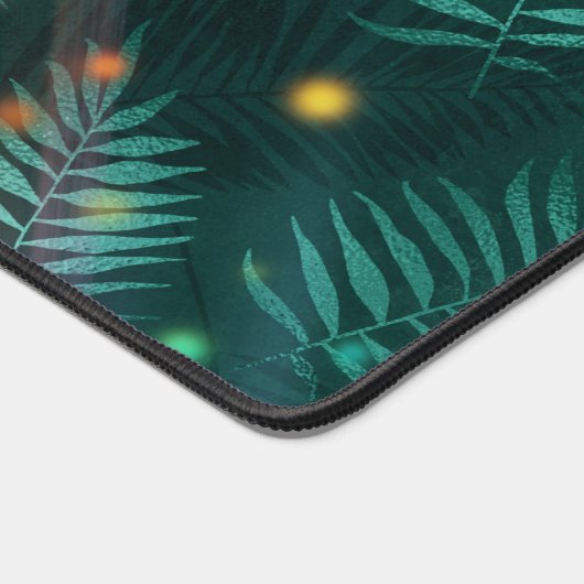 Bureaumat in Hunter Groene bladeren & Stippen (Hoek)