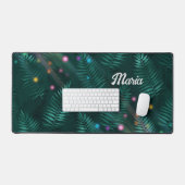 Bureaumat in Hunter Groene bladeren & Stippen (Keyboard & Muis)