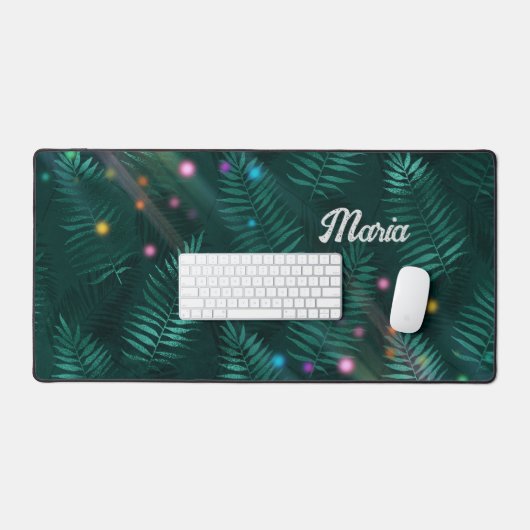 Bureaumat in Hunter Groene bladeren & Stippen (Keyboard & Muis)
