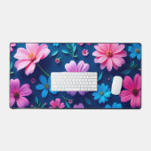 Bureaumat met een reeks bloemen (Keyboard & Muis)