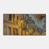 Bureaumat met olieverfschilderij van een straat in (Voorkant)