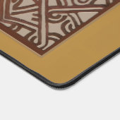 Bureaumat met ontwerp uit Nieuw-Guinea (Hoek)