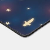 Bureaumat met Sterrennacht Knife Keyhole Pattern (Hoek)