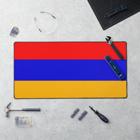 Bureaumat met vlag van Armenië (Werkstation)