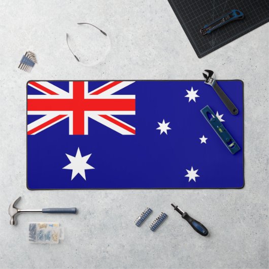 Bureaumat met vlag van Australië (Werkstation)