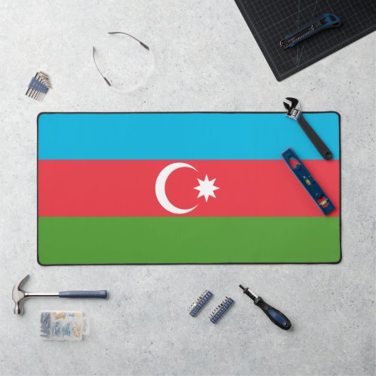 Bureaumat met vlag van Azerbeidzjan (Werkstation)