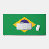 Bureaumat met vlag van Brazilië (Keyboard & Muis)