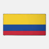 Bureaumat met vlag van Colombia (Voorkant)