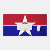 Bureaumat met vlag van Dallas, VS (Keyboard & Muis)
