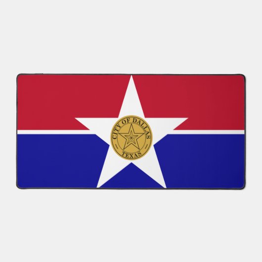 Bureaumat met vlag van Dallas, VS (Voorkant)