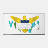 Bureaumat met vlag van de Amerikaanse Maagdeneilan (Keyboard & Muis)
