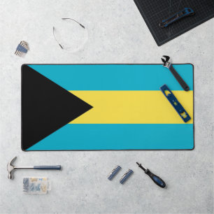 Bureaumat met vlag van de Bahama's
