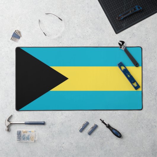 Bureaumat met vlag van de Bahama's (Werkstation)