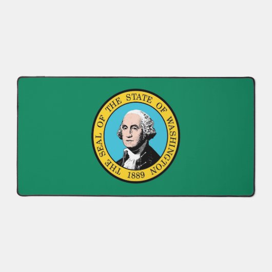 Bureaumat met vlag van de staat Washington (Voorkant)