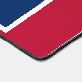 Bureaumat met vlag van de staat Wyoming (Hoek)